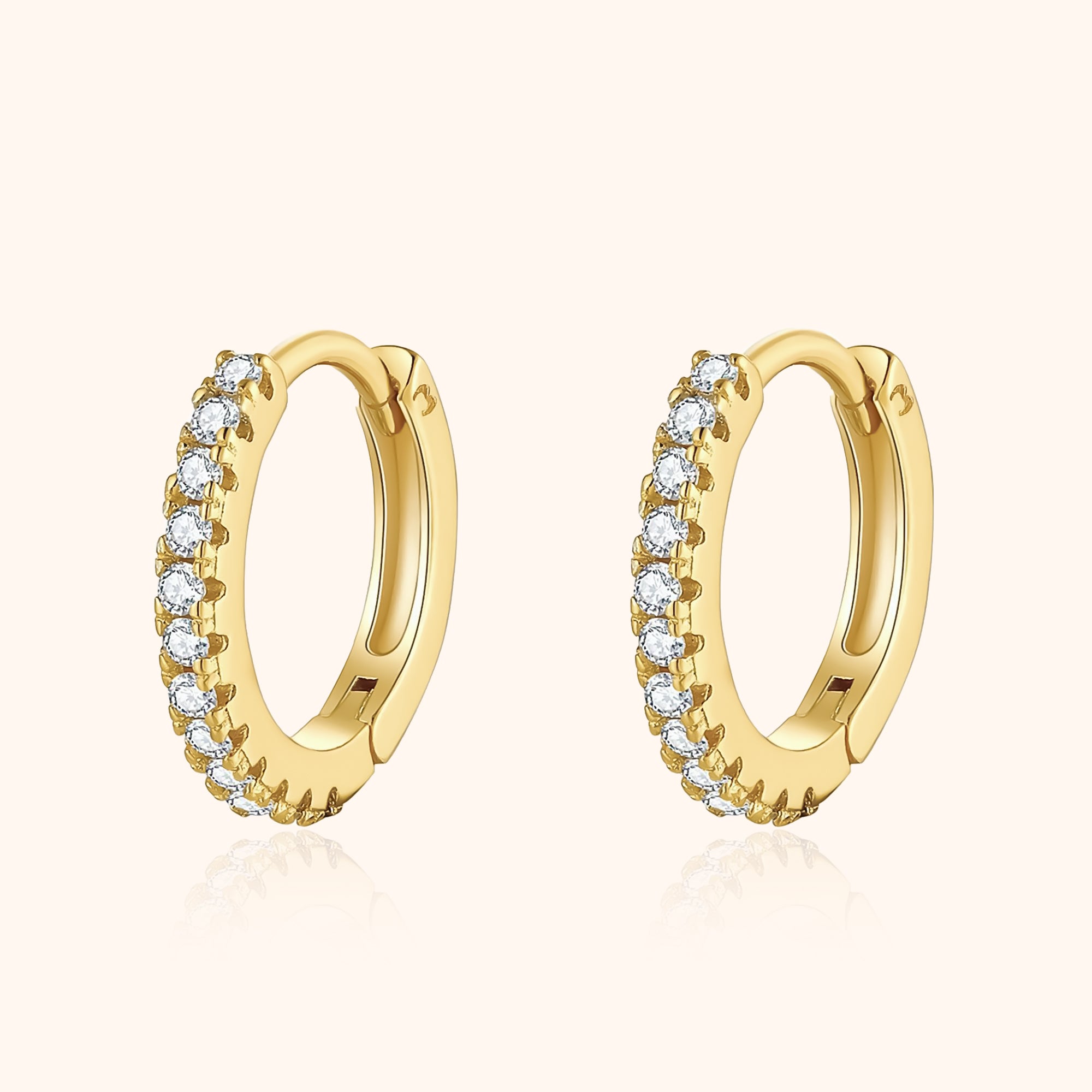 Aurina - Zirconia Hoop Earrings for Women