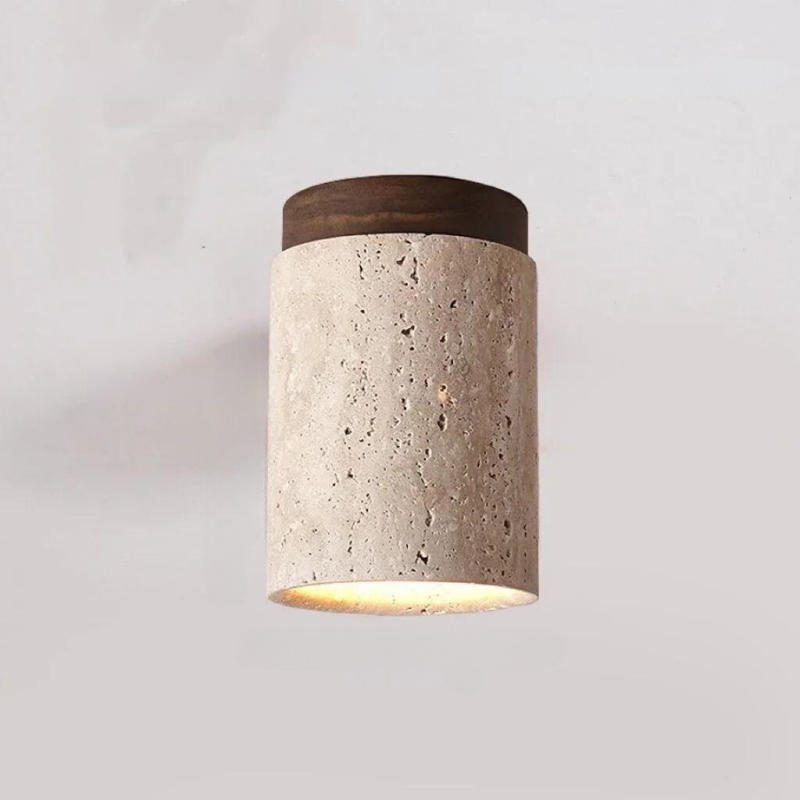 ÉclatPierre | LED Recessed Lamp with Travertine Finish | Soft Lighting for Cozy Interiors 7