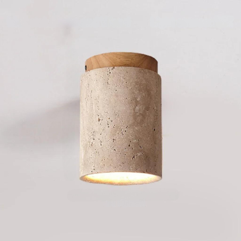 ÉclatPierre | LED Recessed Lamp with Travertine Finish | Soft Lighting for Cozy Interiors 8