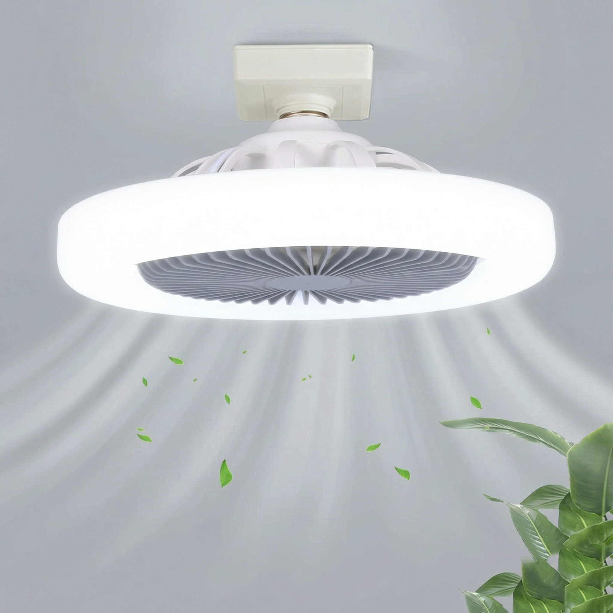 Elegant Ceiling Fan | Silent Operation with Integrated LED Lighting | Compact Design for Luxurious Comfort 1
