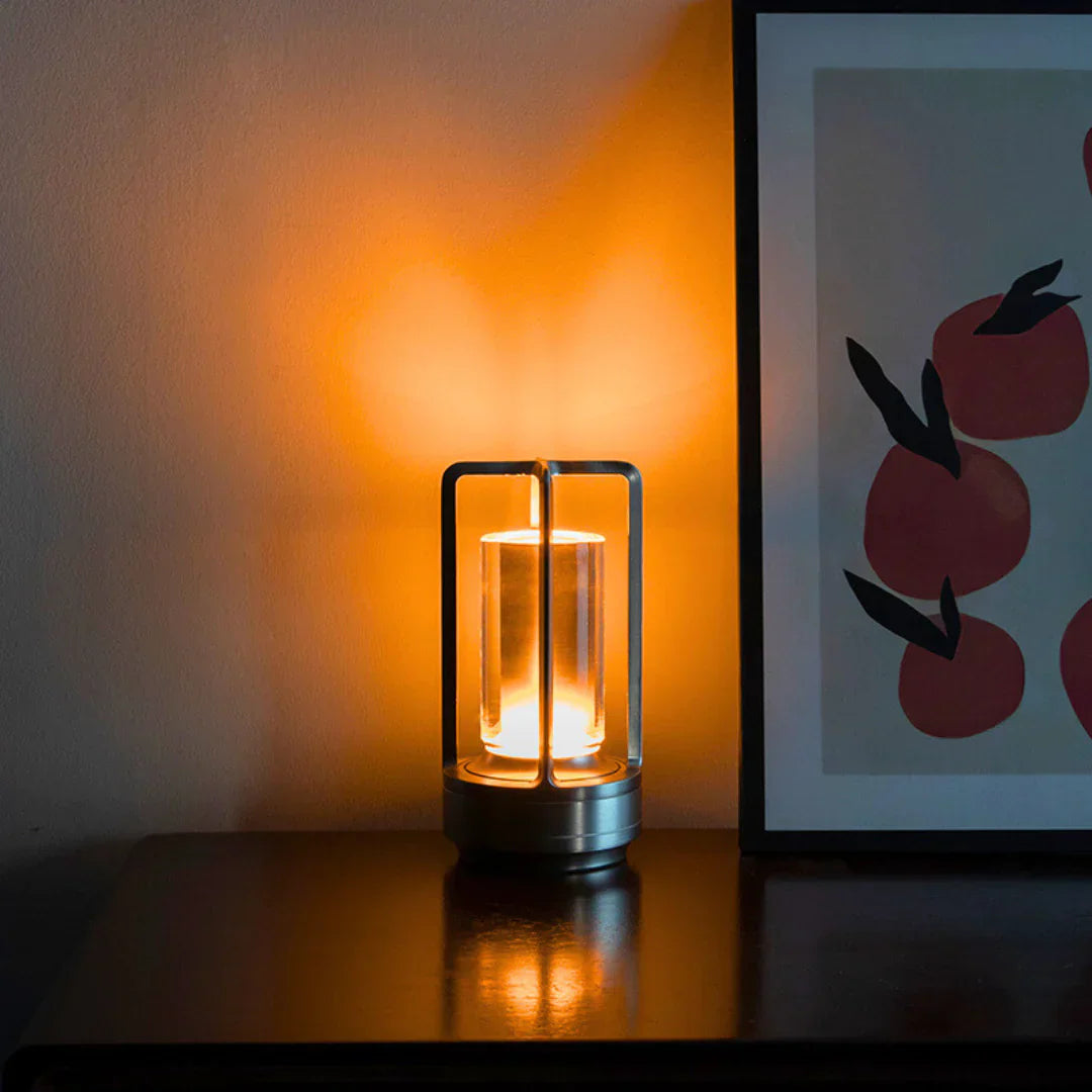 Elegant Crystal Table Lamp with Touch Control & USB Charging | Stylish Bedside Lamp for Serene Atmosphere 1