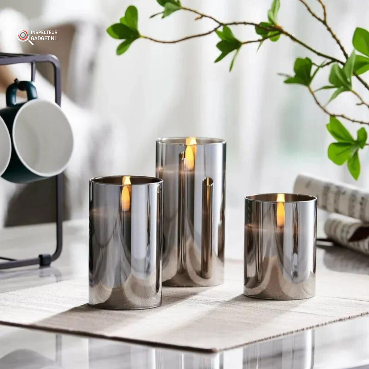 Elegant LED Candle Set | Flickering Flame Candles with Remote Control | Safe Ambiance for Home Decor 0