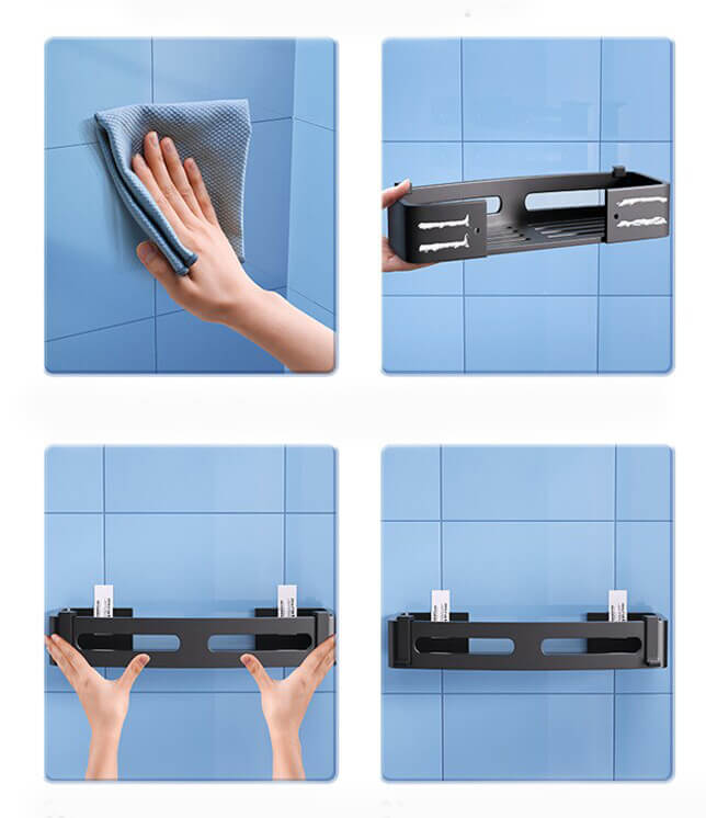 Elegant Stainless Steel Shower Shelf | Waterproof Shower Storage for Organized Bathrooms 5