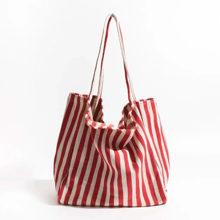 Elegant Striped Tote Bag with Comfortable Straps | Stylish Accessory for Everyday Use 10