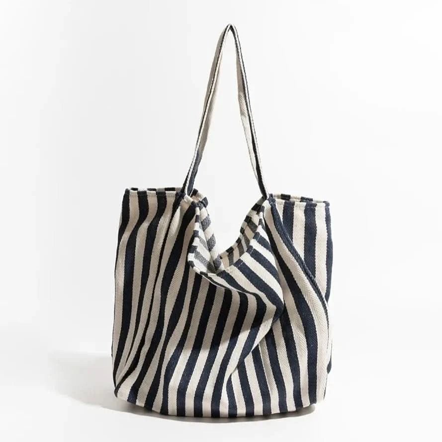 Elegant Striped Tote Bag with Comfortable Straps | Stylish Accessory for Everyday Use 13