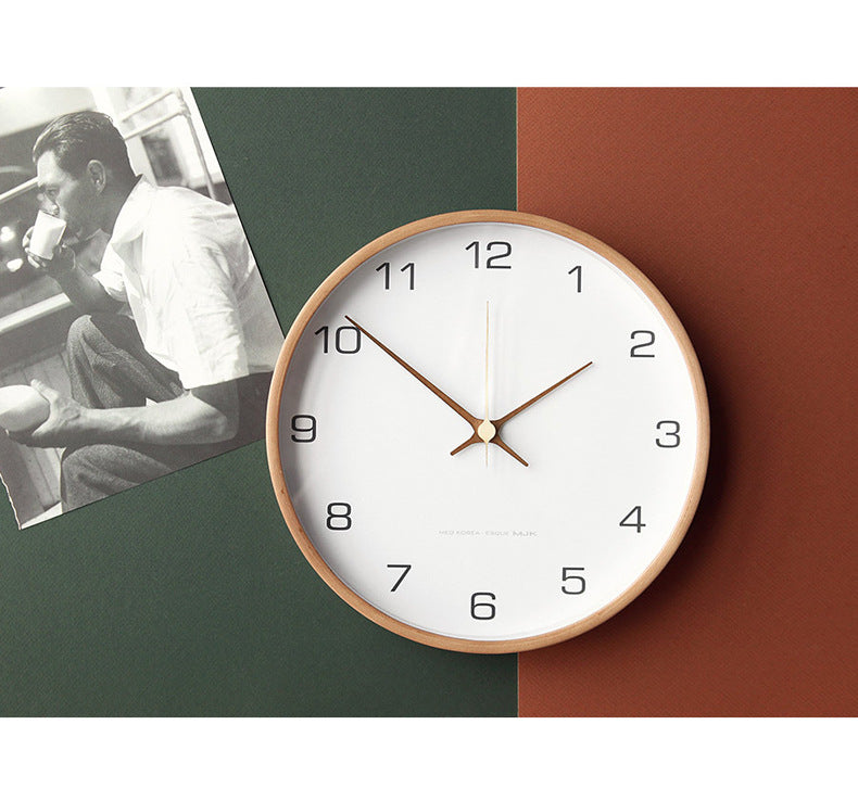 Elegant Wall Clock | Solid Wood Design with Silent Movement | Timeless Decor for Any Room 8