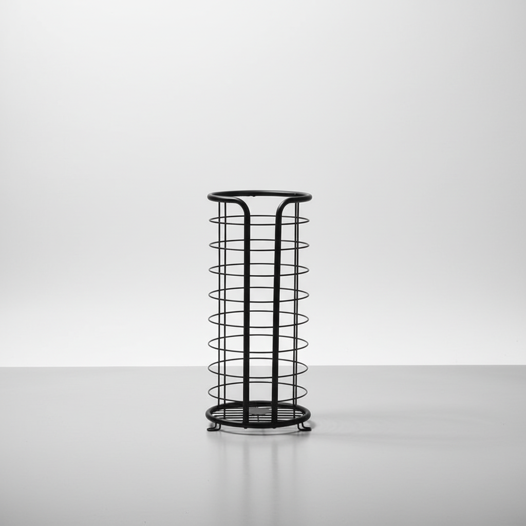Elegant | Freestanding Toilet Roll Holder with Stainless Steel Design | Space-Saving Storage Solution for Tidy Bathrooms 0