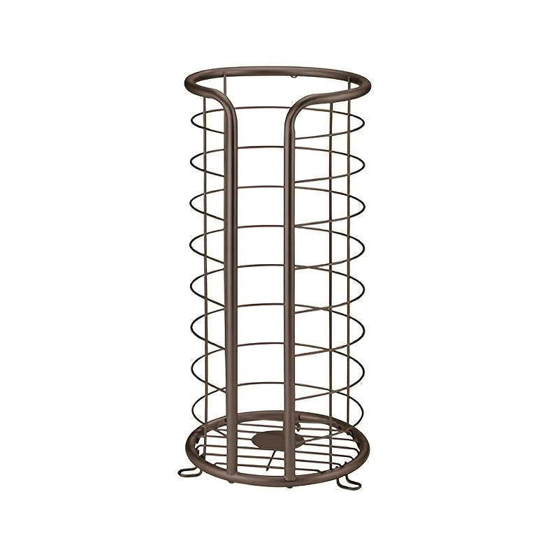 Elegant | Freestanding Toilet Roll Holder with Stainless Steel Design | Space-Saving Storage Solution for Tidy Bathrooms 7