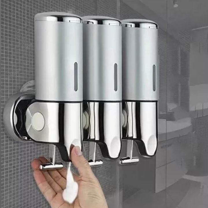 Elegant | Wall Mounted Soap Dispenser with Stainless Steel Design | Space-Saving Solution for Modern Bathrooms 3