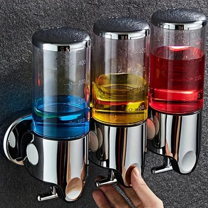 Elegant | Wall Mounted Soap Dispenser with Stainless Steel Design | Space-Saving Solution for Modern Bathrooms 4