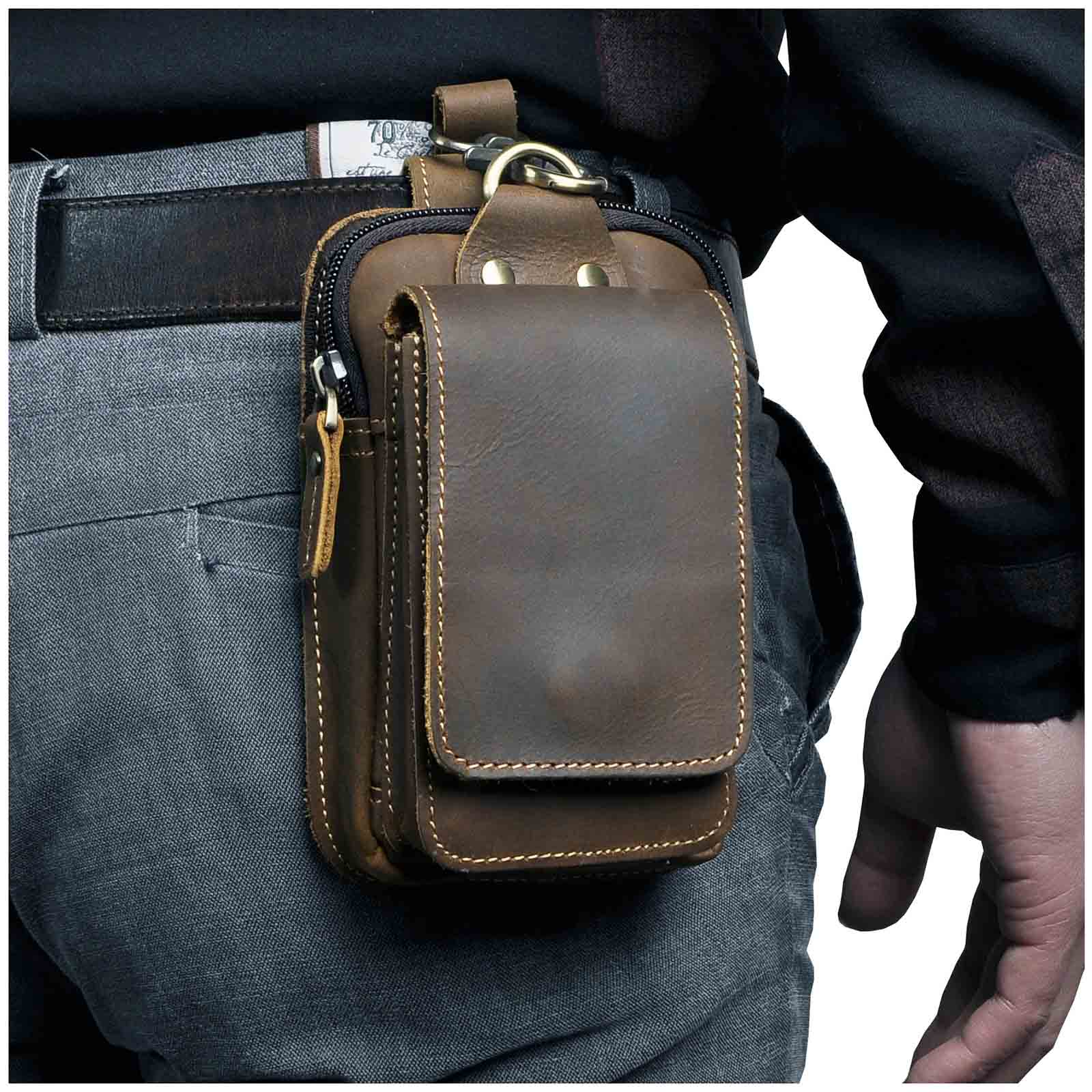 EliteGuard | Leather Belt Bag with Multiple Compartments | Stylish and Functional for Daily Use 1