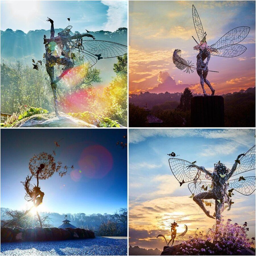 Enchanted Garden Decor | Unique Weather Resistant Decoration with Magical Effect | Artisan Craft for Transforming Outdoor Spaces 4
