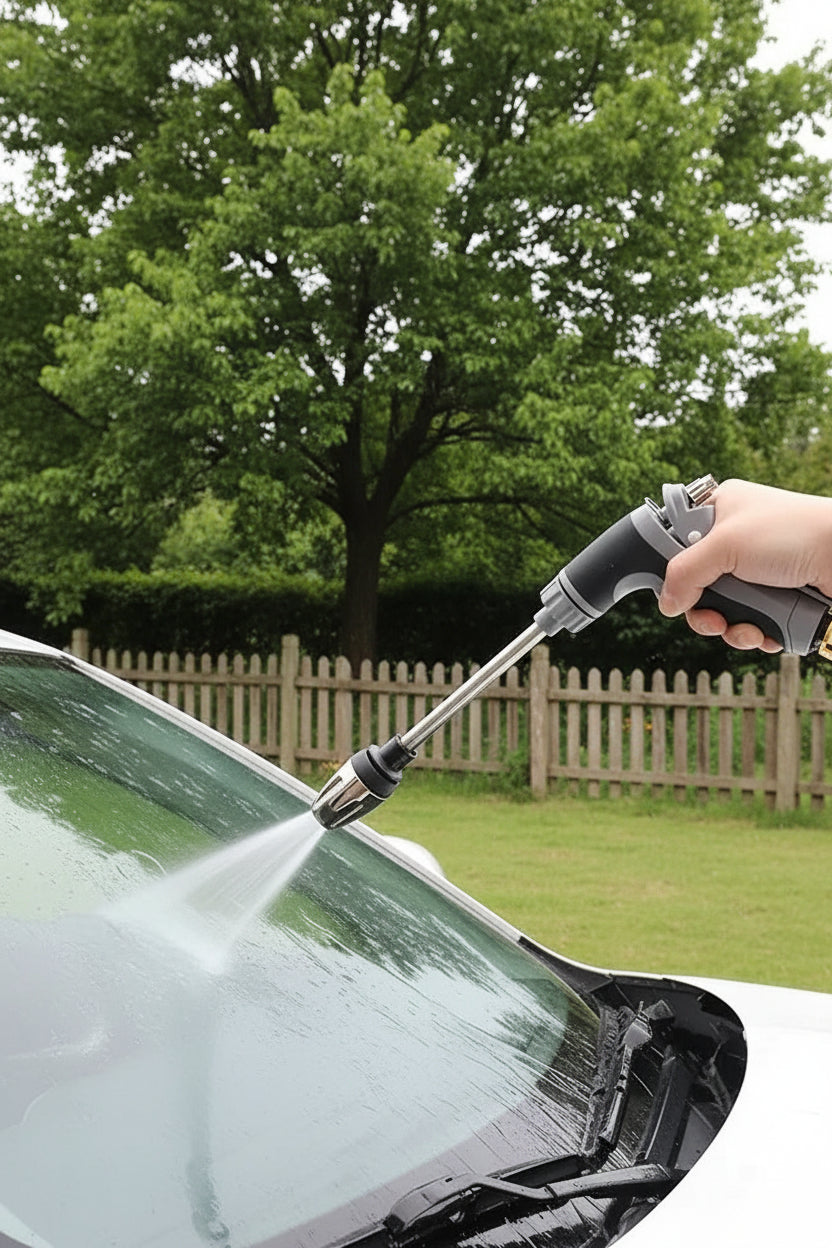 Expandable Garden Hose with High Pressure Spray Gun | Durable Design for Effortless Watering 1