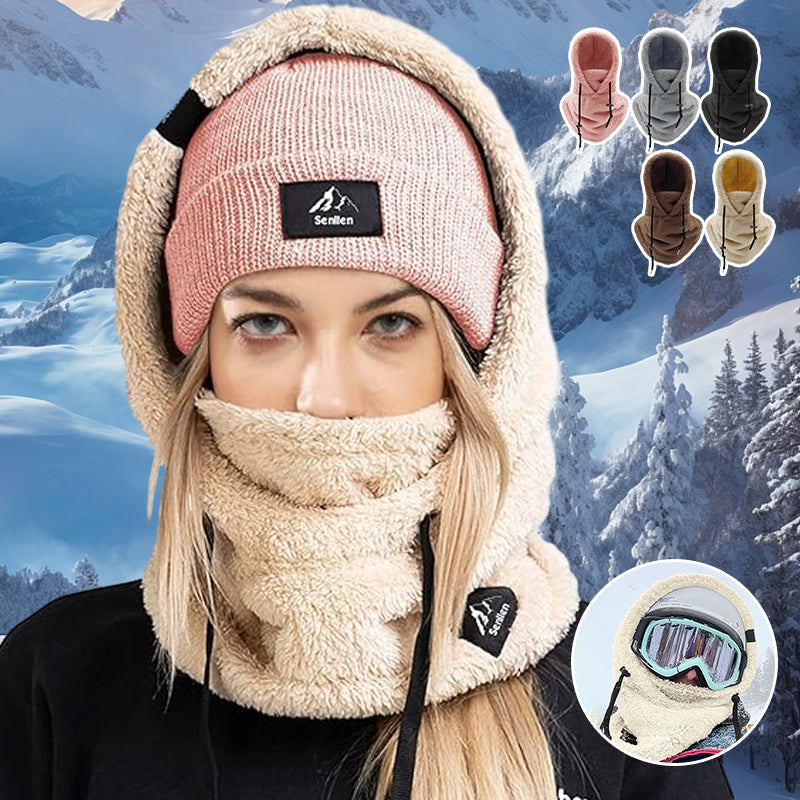 FrostGuard 3-in-1 Winter Hat - Warm Windproof Fleece Beanie