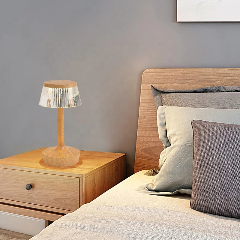 Crystal Cordless Table Lamp - Rechargeable Touch