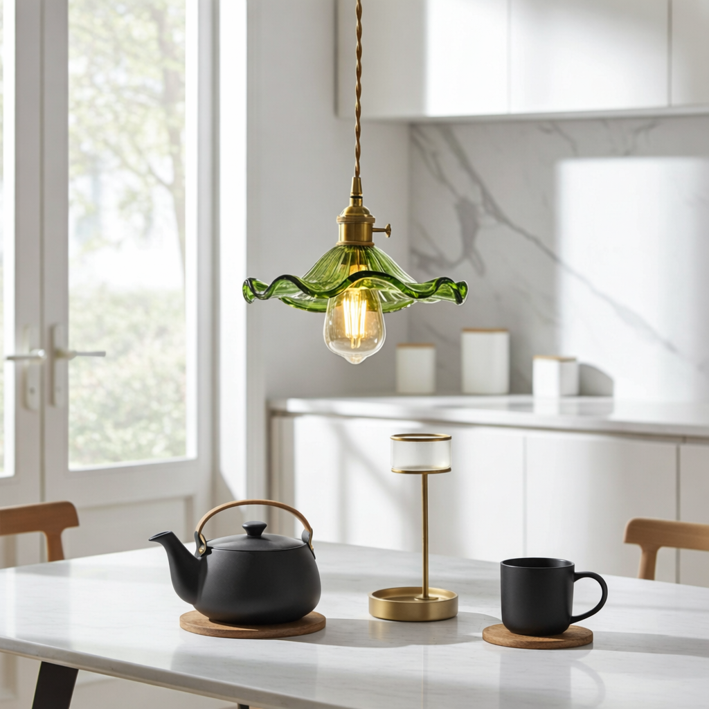 FloréaBloom | Elegant Glass Kitchen Pendant Lighting Fixture