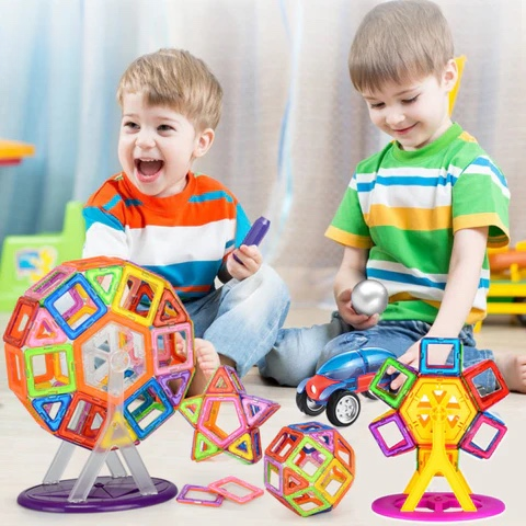 Magnetic Building Blocks Set - Creative Kids Toy