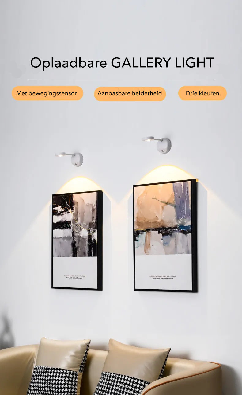 Gallery Light - Cordless Rechargeable Wall Lamp