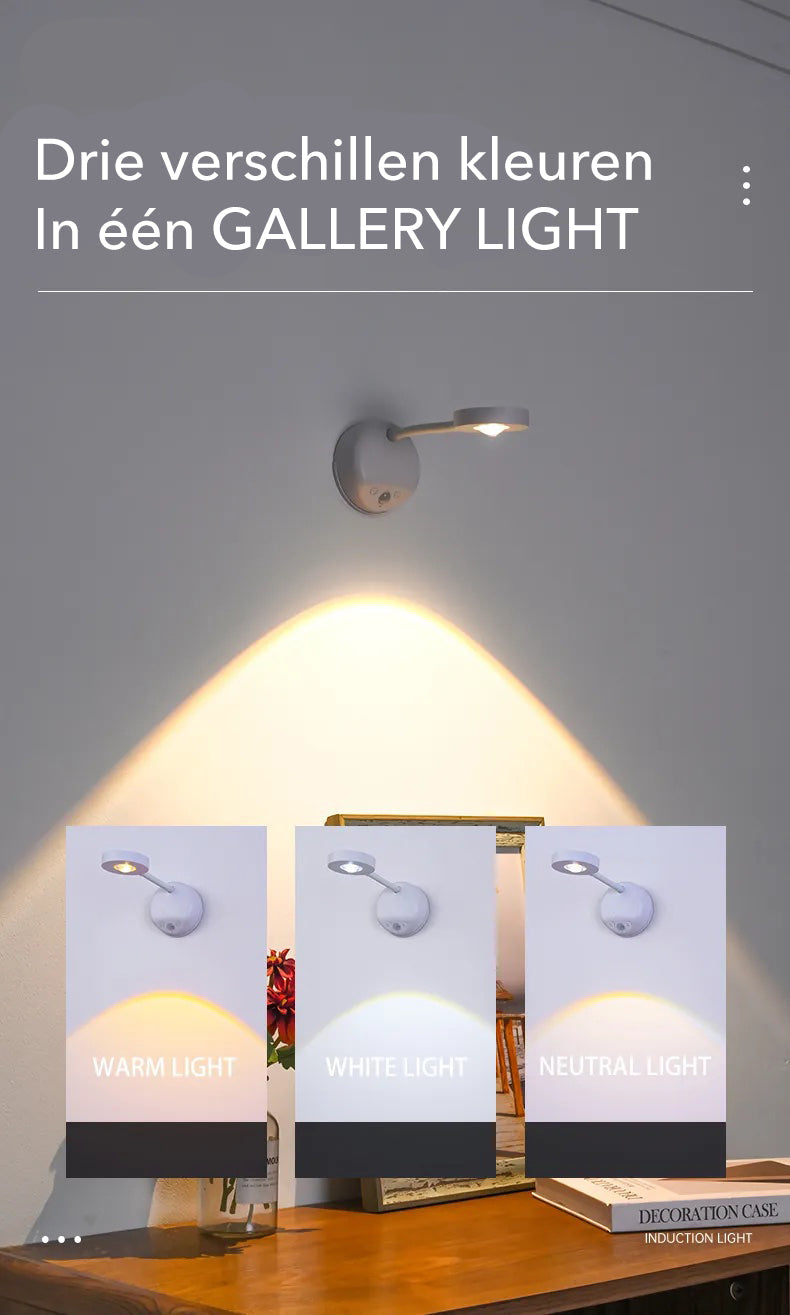 Gallery Light - Cordless Rechargeable Wall Lamp