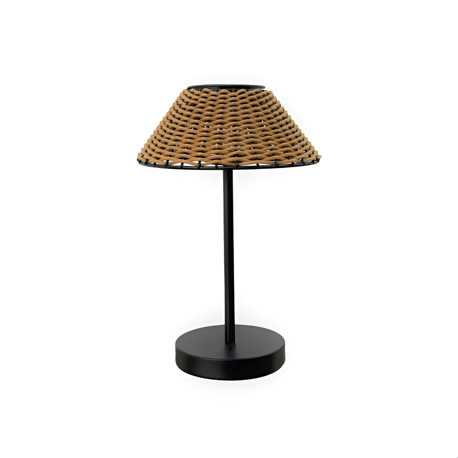 Solar Woven Table Lamp - Weatherproof Garden Light