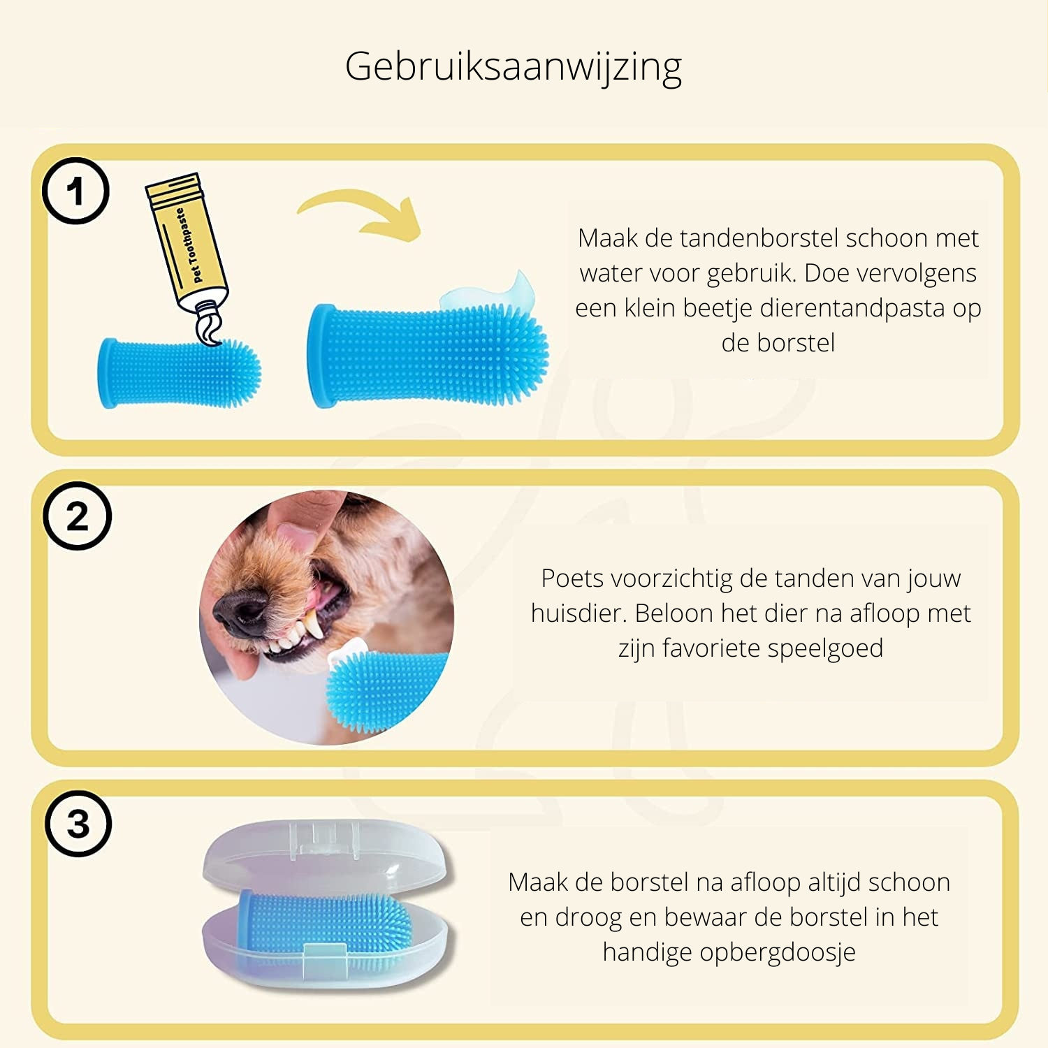 PawClean Pro - Gentle Dog Dental Finger Brush
