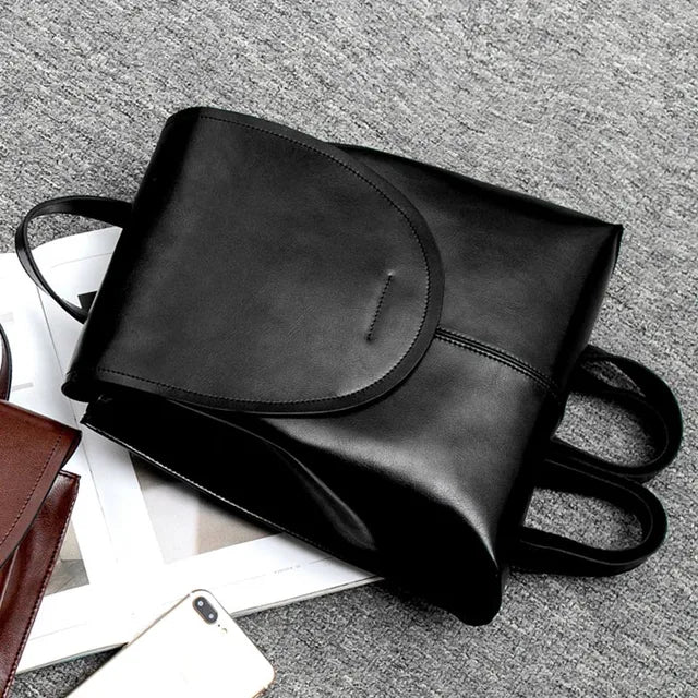 UrbanChic Backpack - Trendy Leather Backpack for Women