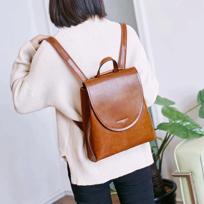 UrbanChic Backpack - Trendy Leather Backpack for Women
