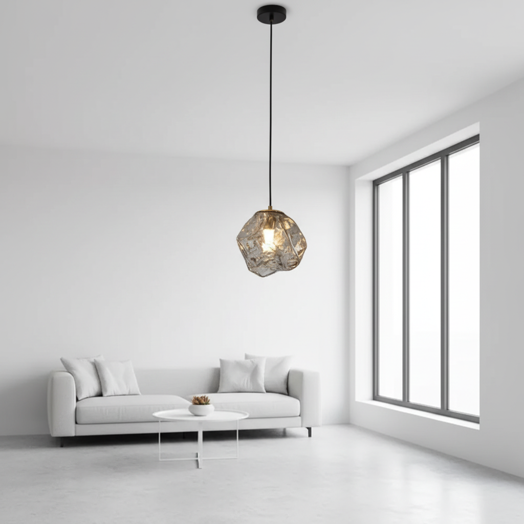 GlacierGlow | Modern Glass Pendant Light with Icicle Design | Elegant Illumination for Contemporary Spaces 1