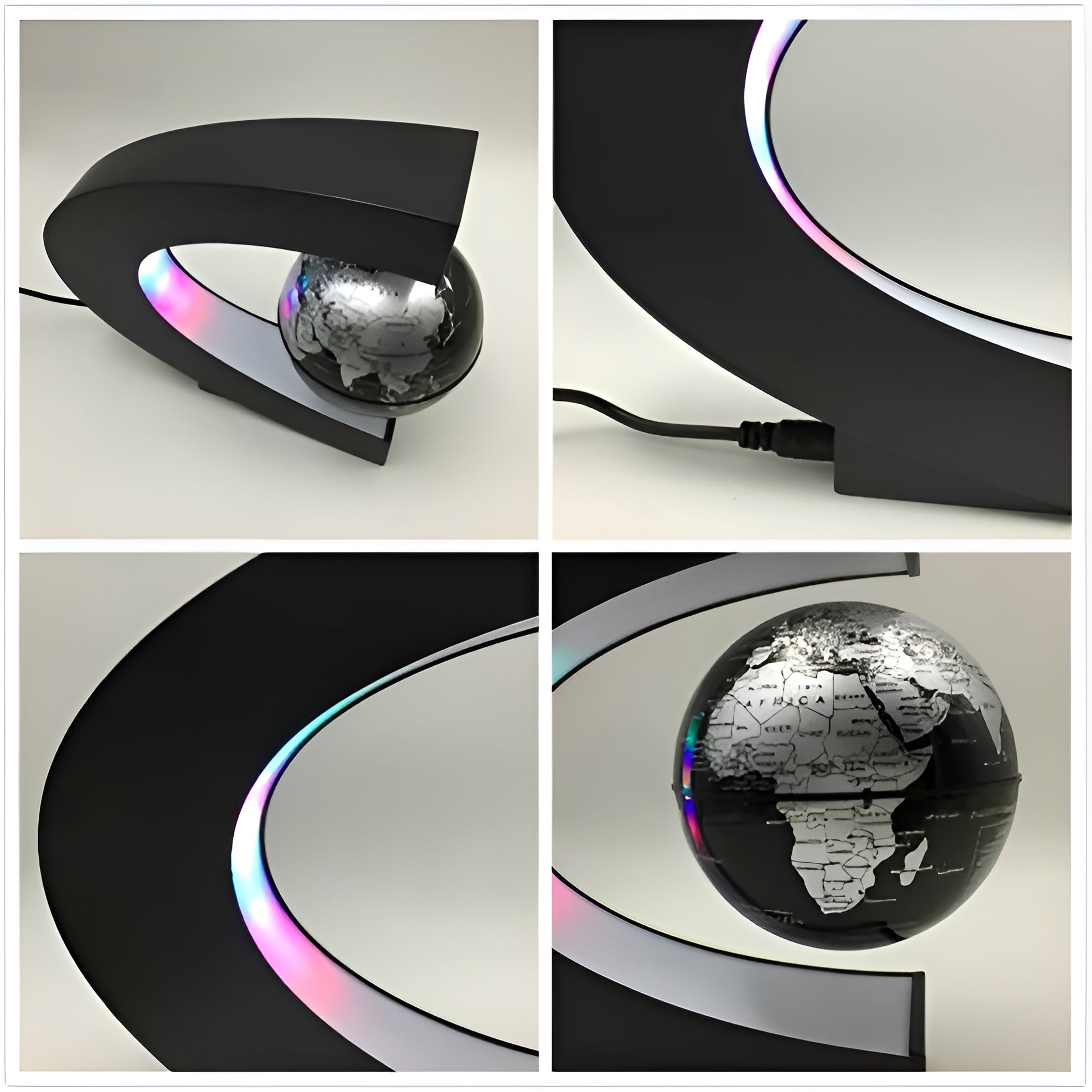 Floating LED Globe - Magnetic World Map Lamp