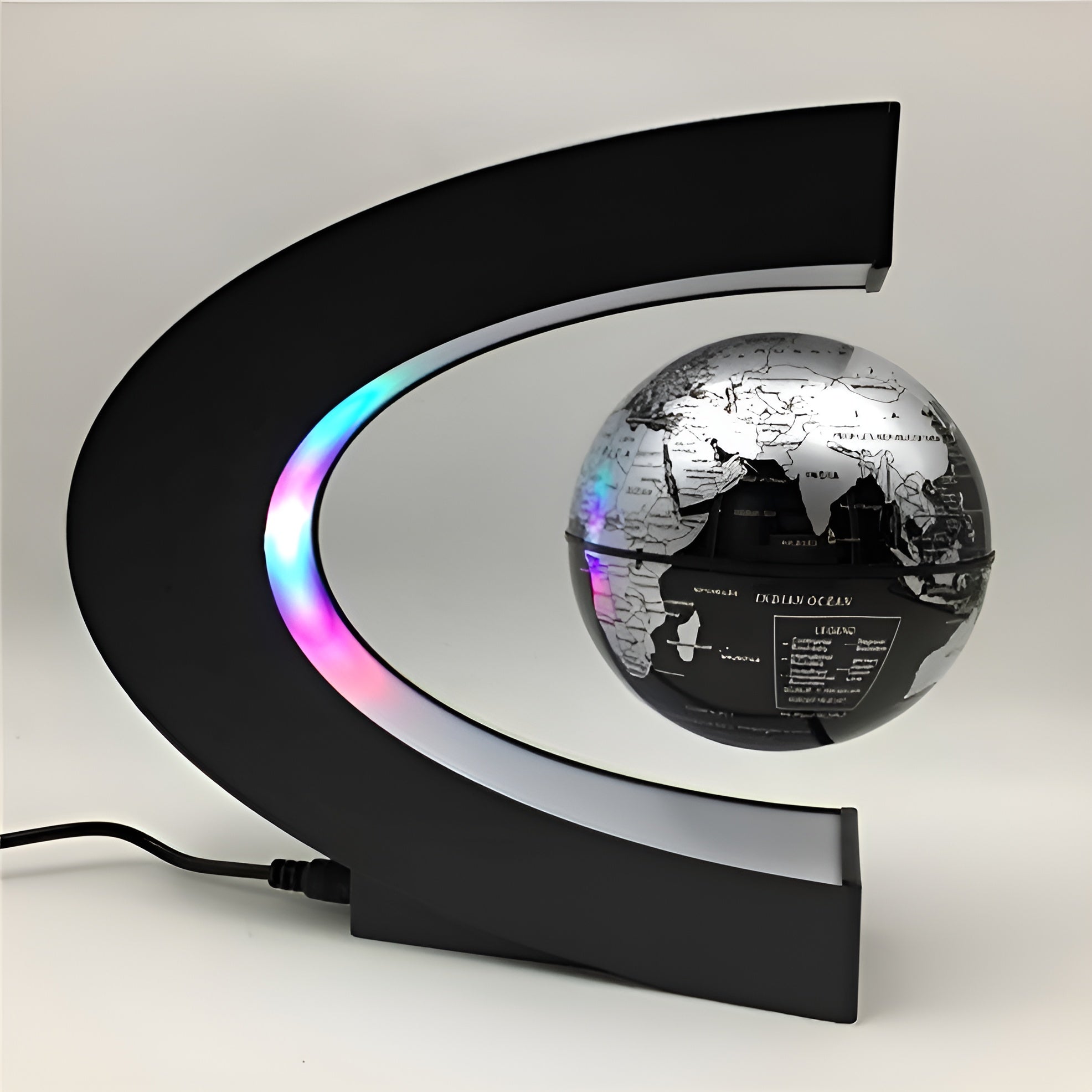 Floating LED Globe - Magnetic World Map Lamp