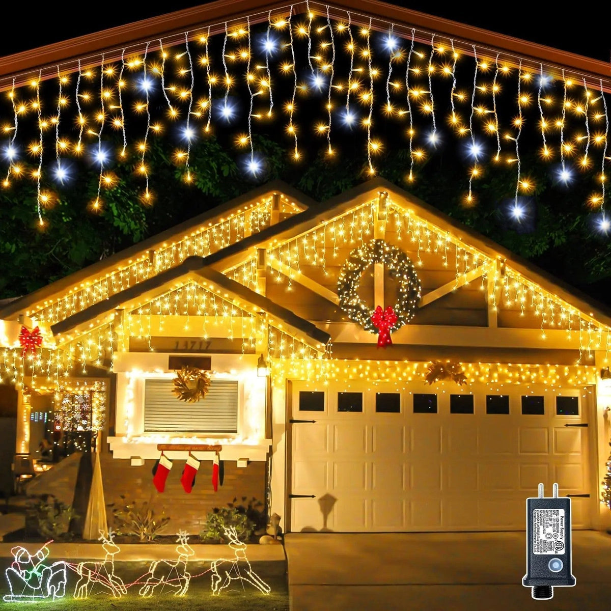 Dewfall - Outdoor LED Light Curtain for the Holidays