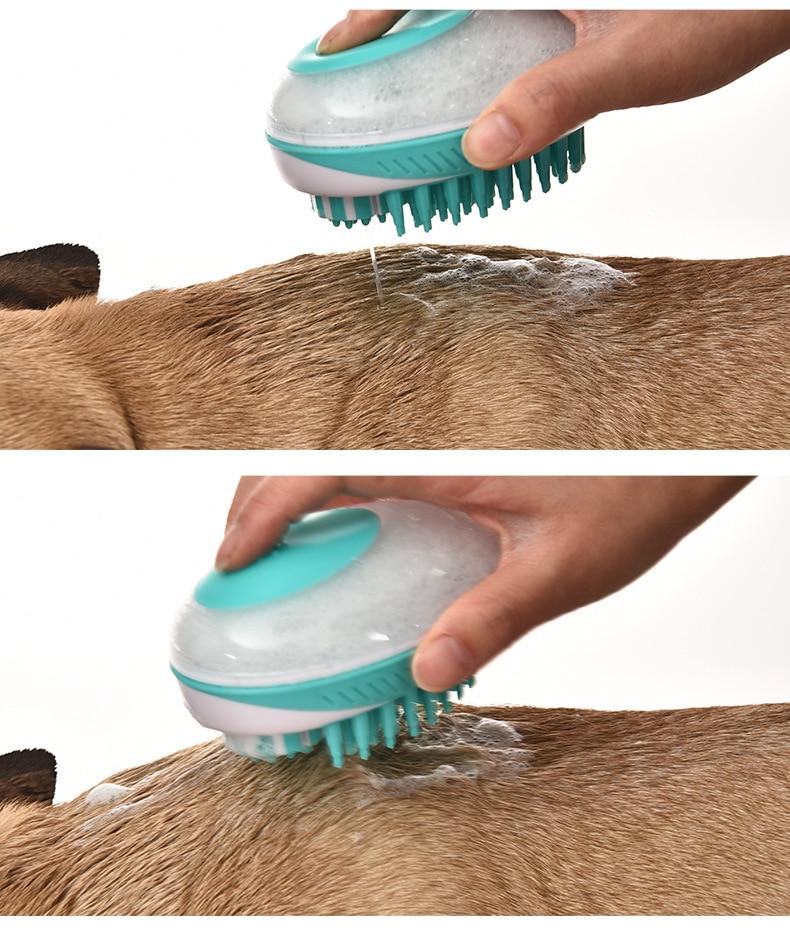 ZorroPet - 2-in-1 Soap Dispenser Dog Brush