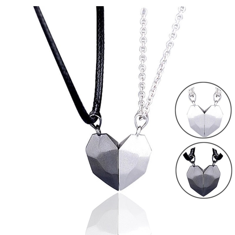 Couple Necklace Set - 2-in-1 Matching Pendants