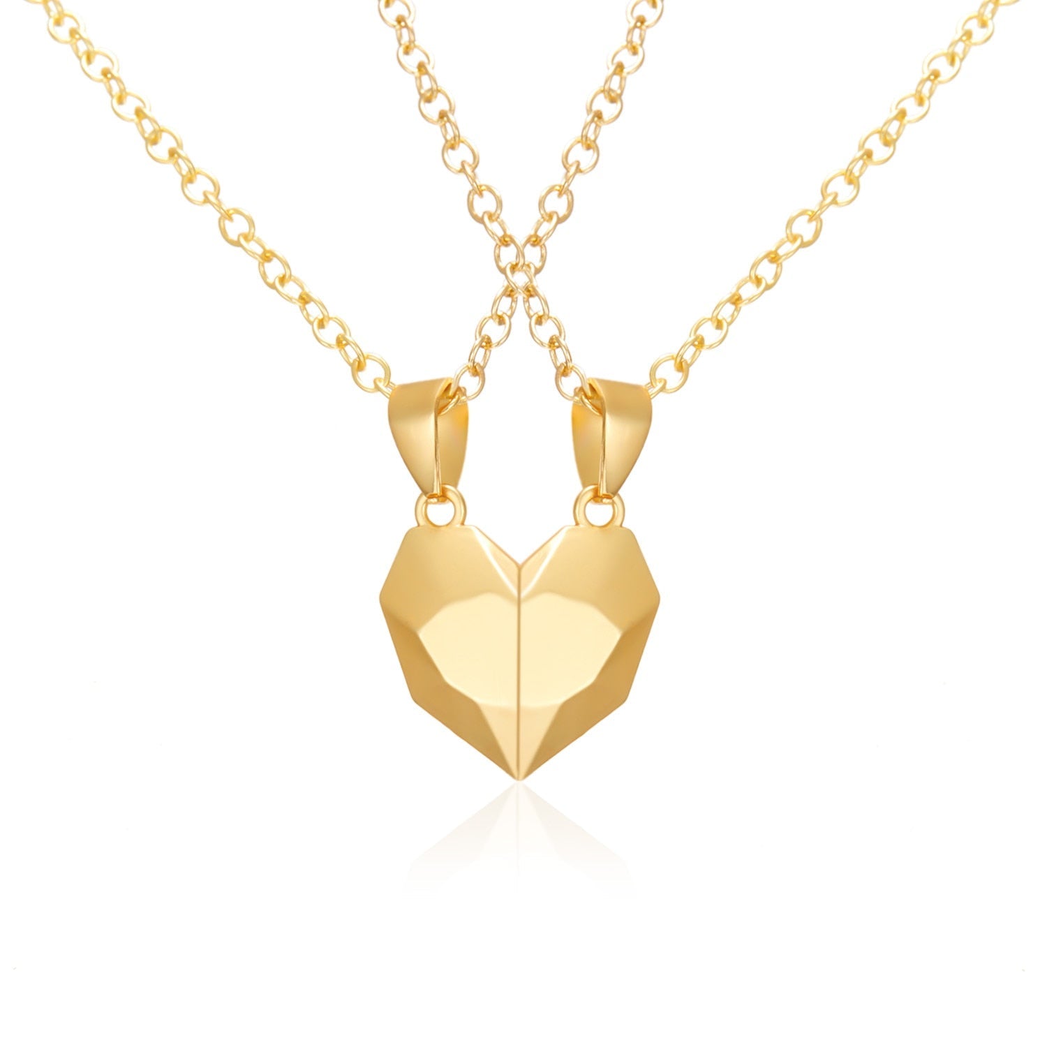 Couple Necklace Set - 2-in-1 Matching Pendants