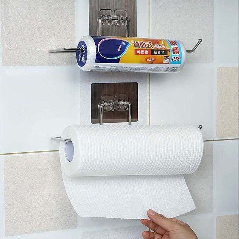RollMate Holder - Stainless Steel Paper Towel Holder Set (2 Pack)