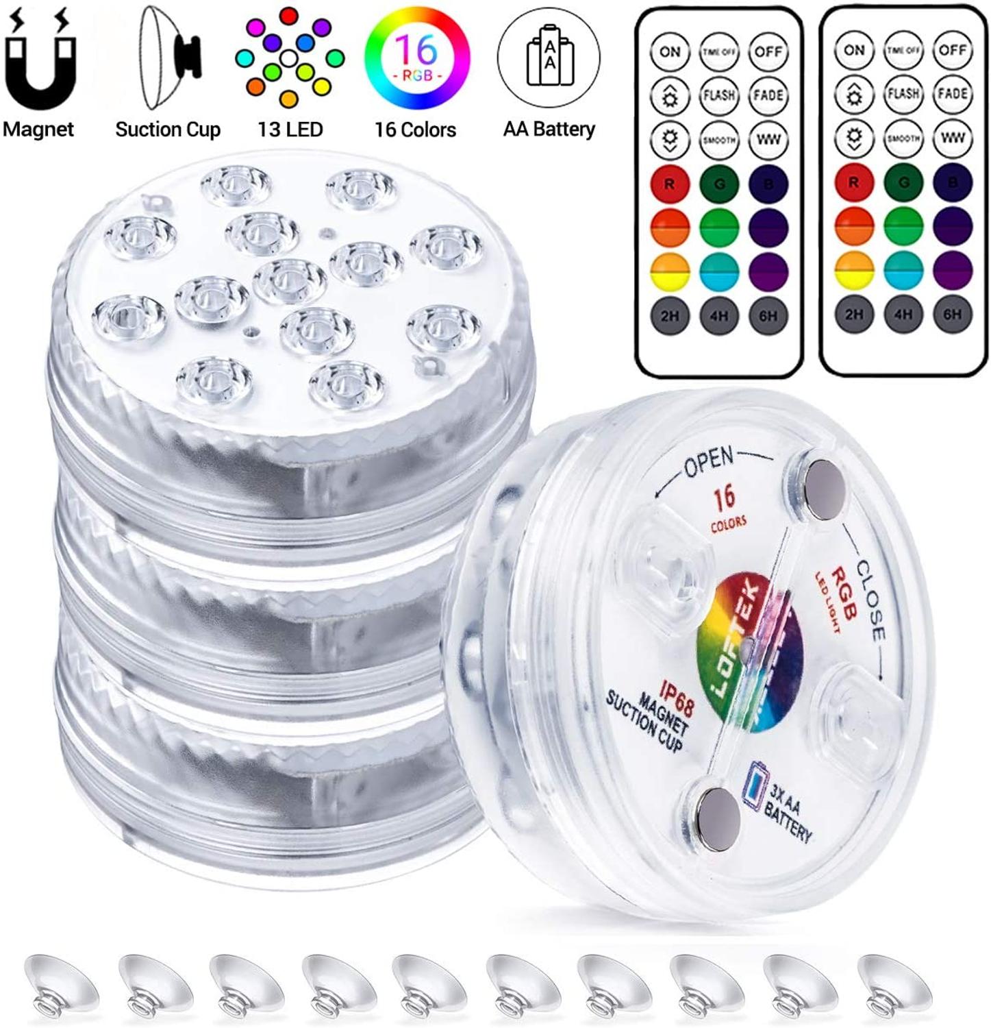 Multi-Color LED Garden Lights - Waterproof, Remote
