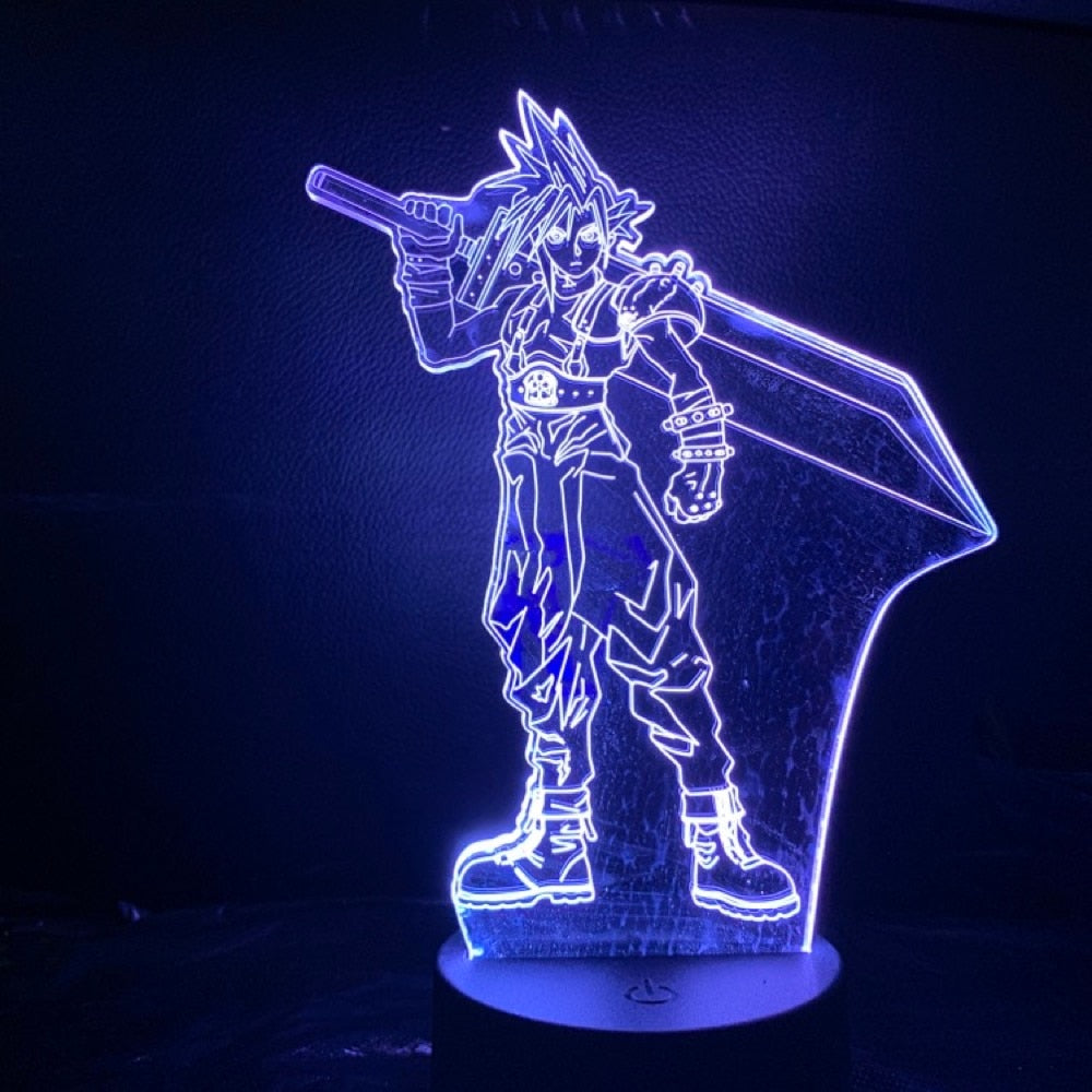 Final Fantasy 3D Lamp - Color-Changing Night Light