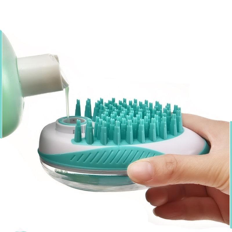 ZorroPet - 2-in-1 Soap Dispenser Dog Brush