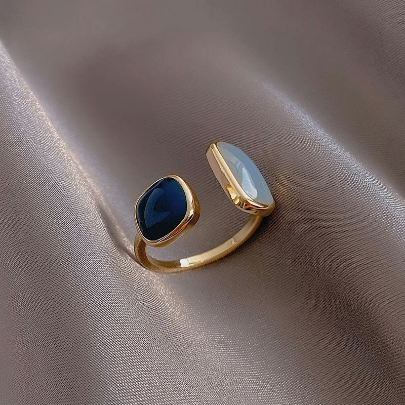 Lola - Gold Adjustable Gemstone Ring for Women