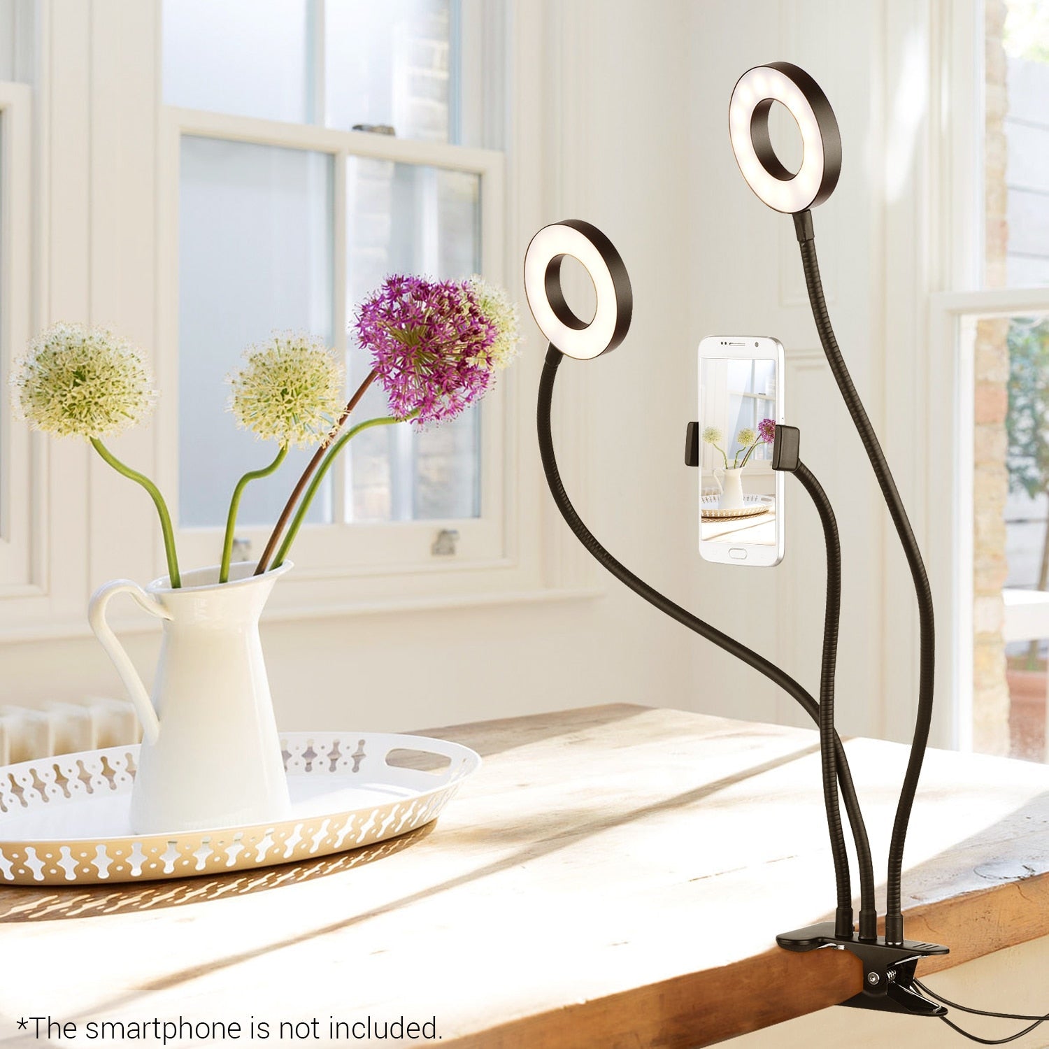 LED Selfie Ring Light - Flexible Clip-On Light
