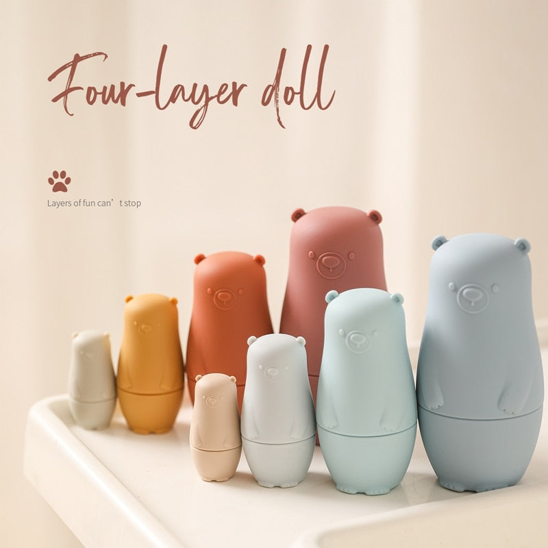 Nesting Dolls - Soft Silicone Stacking Toy