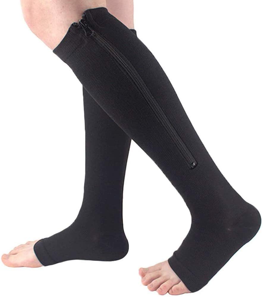 SupportEase Zip-Up Compression Socks