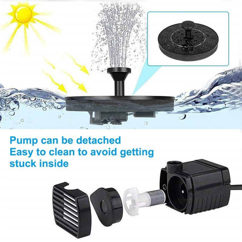 ZenFlow Fountain - Solar Powered Garden Water Fountain