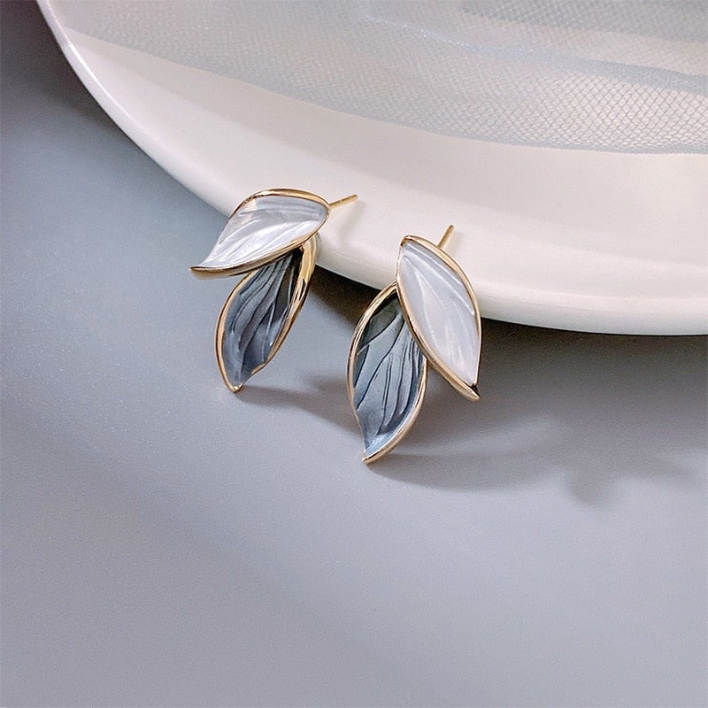 Aelina Enamel Lucky Wing Earrings - Artistic