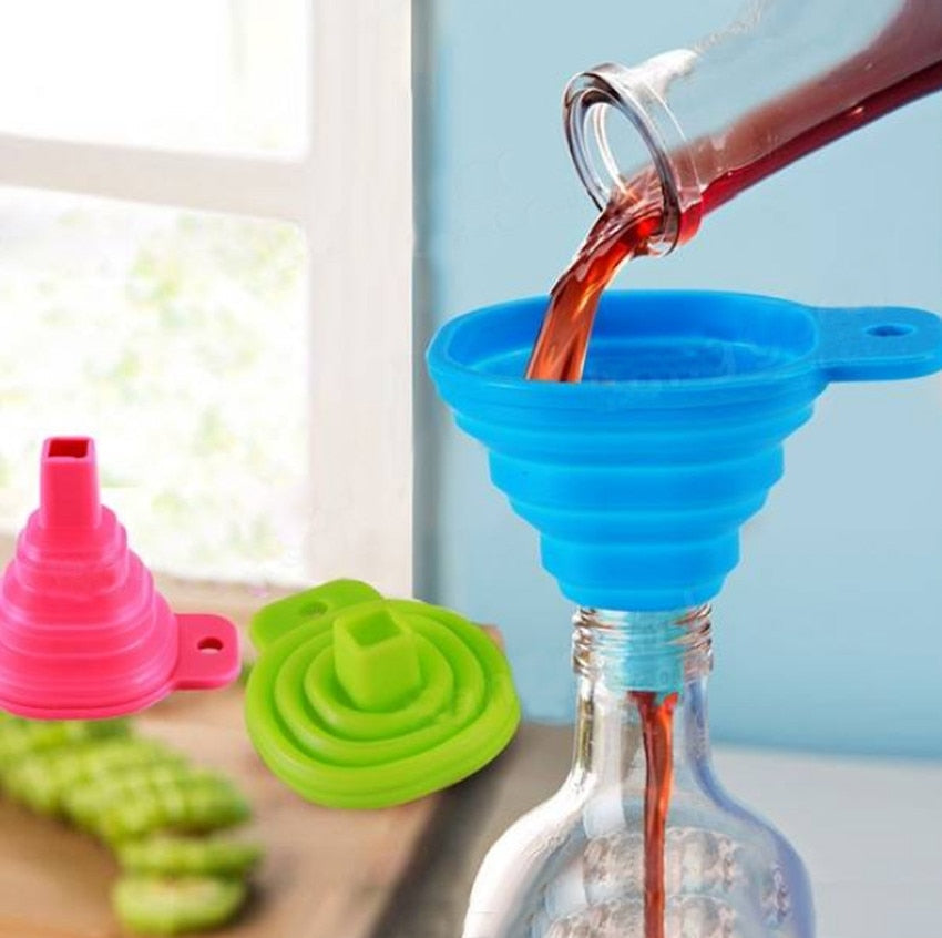 FoldEase Funnel - Collapsible Kitchen Funnel for Easy Pouring