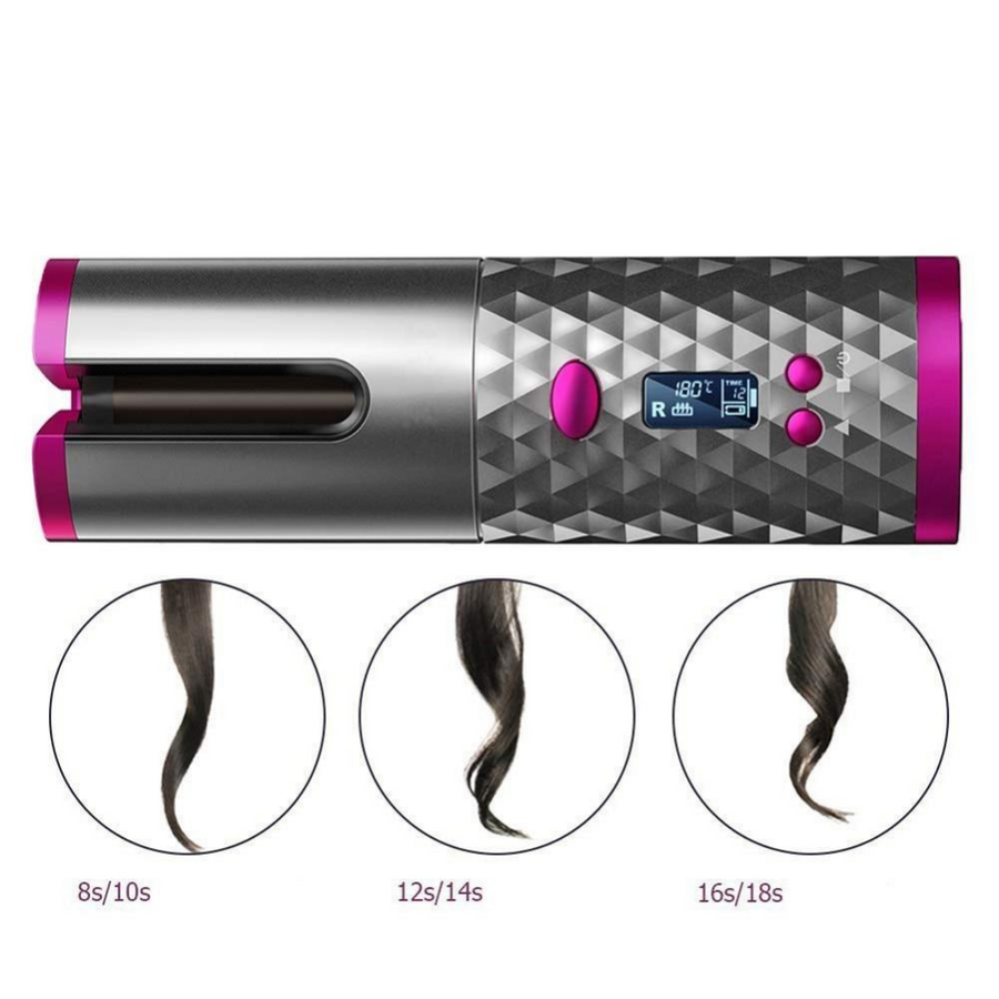 Cordless Hair Curler - Auto Curling Wand