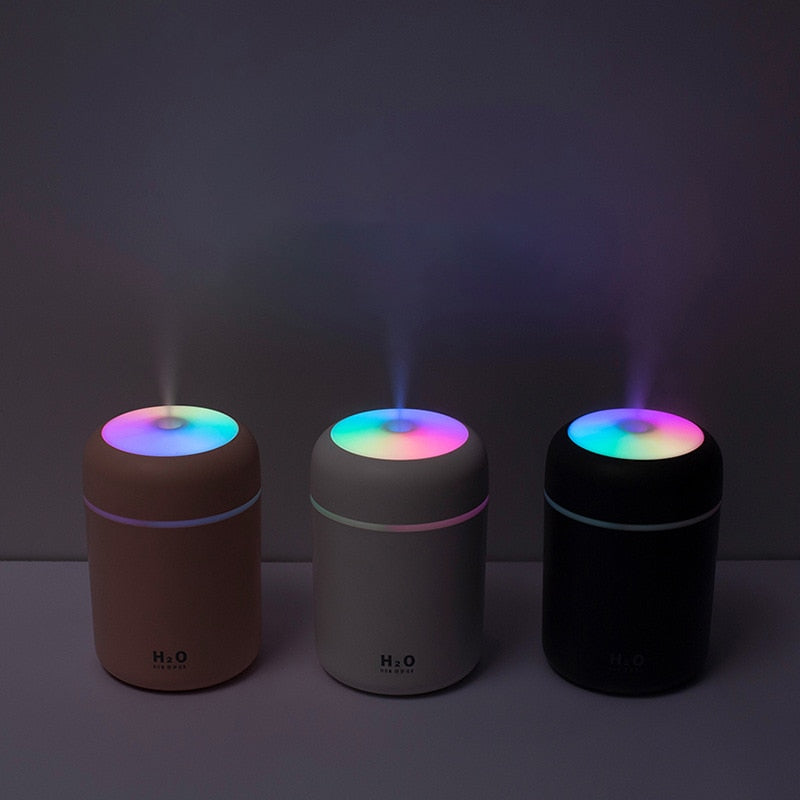 AquaMist Humidifier - Colorful 3-in-1 Aroma Diffuser and Night Light