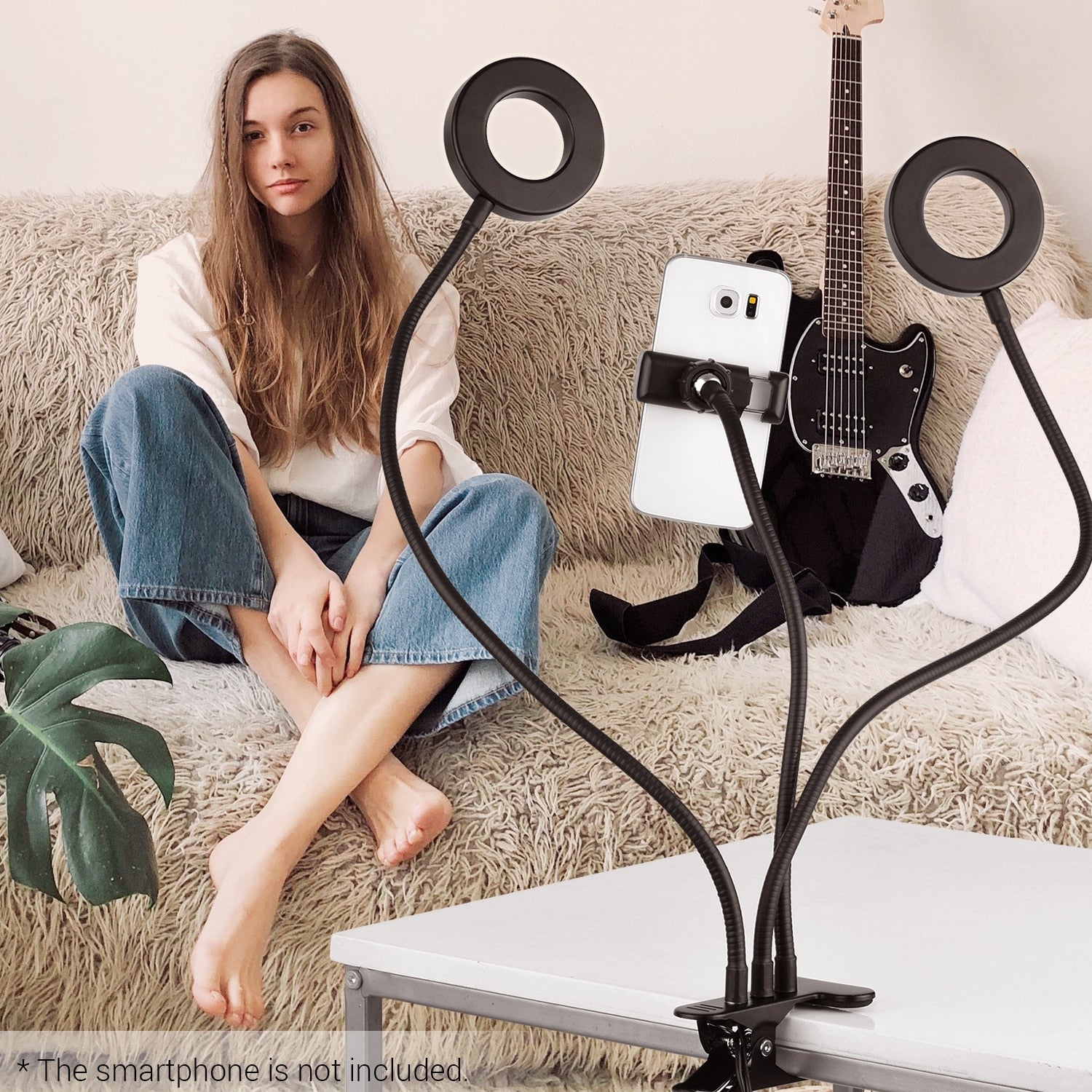 LED Selfie Ring Light - Flexible Clip-On Light