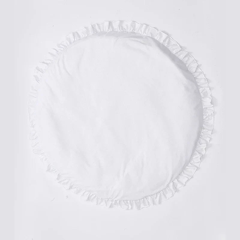 CozyCotton Round Mat - Soft Cotton Baby Play and Crawling Mat