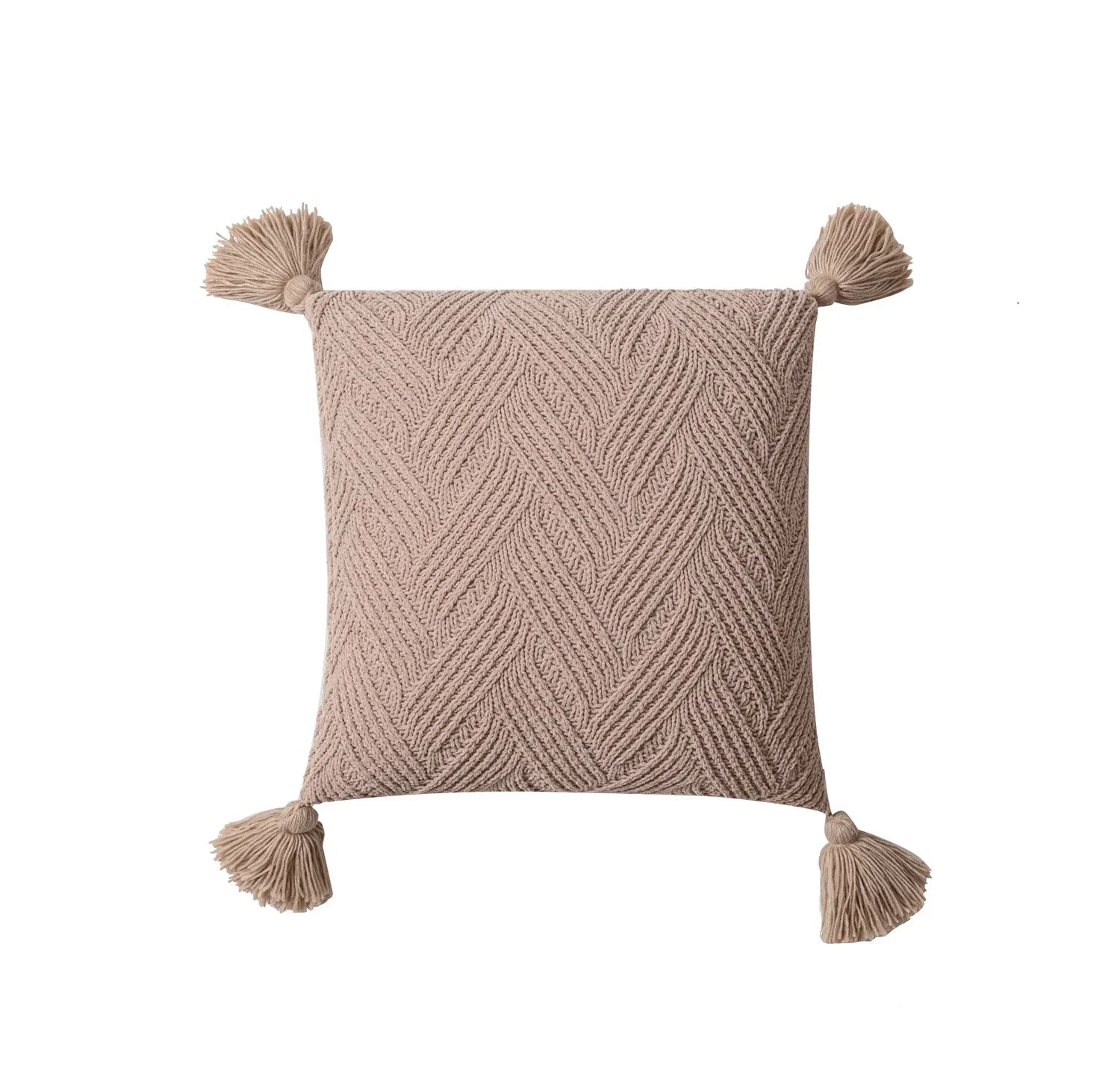 Nordic Pompom Cushion Cover - Chenille Pompom Trim